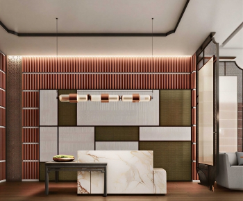 Modern Office Reception Desk-ID:973738919