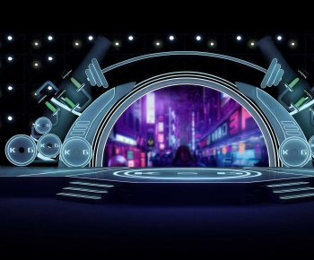 Modern Exhibition Hall-ID:503842128
