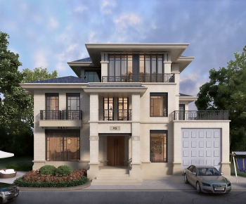 Simple European Style Detached Villa-ID:259613044