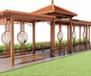 New Chinese Style Gallery Frame-ID:682360898