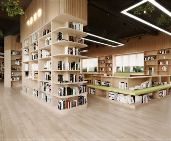 Modern Bookstore Book Bar-ID:368599986