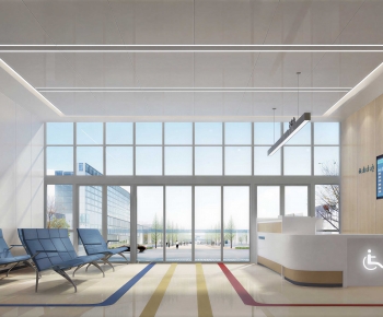 Modern Office Reception Desk-ID:645741942