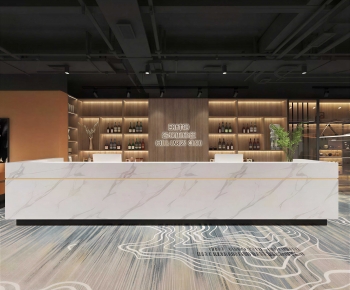 Modern Reception Desk-ID:614991298