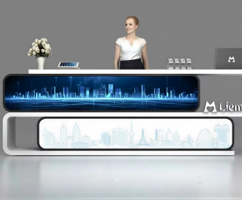 Modern Reception Desk-ID:364342934