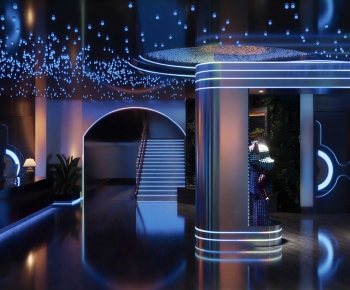 Modern Office Reception Desk-ID:389955046