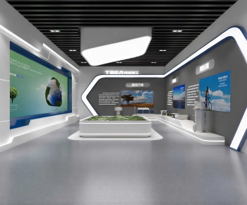 Modern Exhibition Hall-ID:583061937
