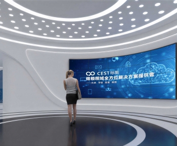 Modern Exhibition Hall-ID:293593889