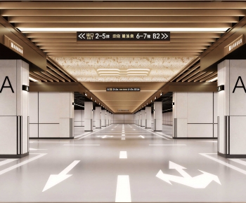 Modern Underground Parking Lot-ID:628243926