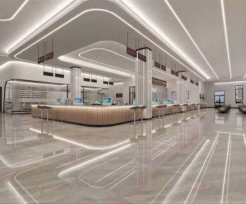 Modern Office Reception Desk-ID:259233953