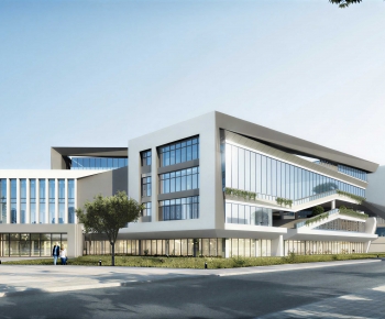 Modern School Building-ID:904154063