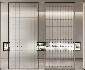 Modern Glass Screen Partition-ID:730679048