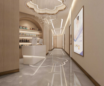 Modern Office Reception Desk-ID:564002996