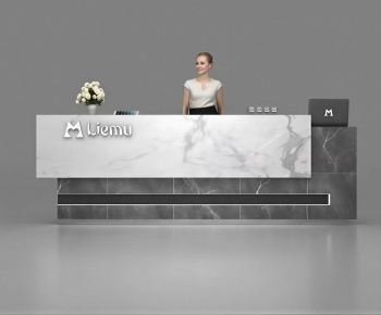 Modern Reception Desk-ID:979682926