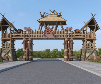 Chinese Style Facade Element-ID:910715107