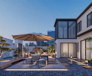 Modern Courtyard/landscape-ID:851823096