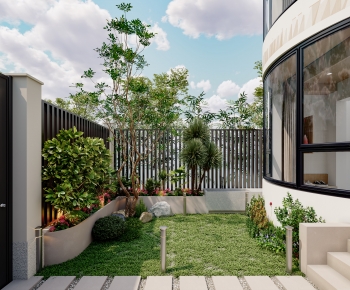 Modern Courtyard/landscape-ID:960136899