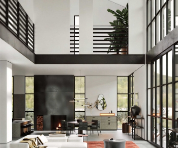 Modern A Living Room-ID:108958964