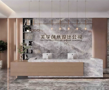 Modern Office Reception Desk-ID:508480122