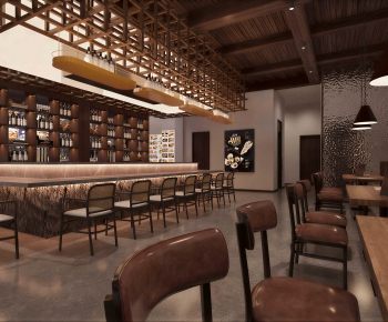 Modern Barbecue Restaurant-ID:411151894
