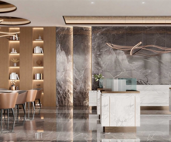 Modern Office Reception Desk-ID:367954974
