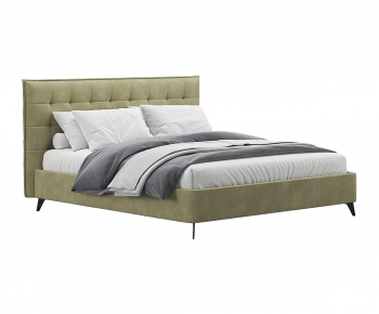 Modern Double Bed-ID:248630015