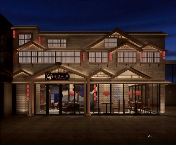 New Chinese Style Facade Element-ID:631964925