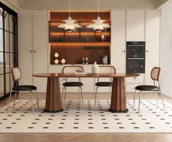 French Style Dining Table And Chairs-ID:802779275