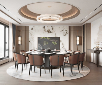 New Chinese Style Dining Room-ID:437787064
