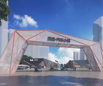 Modern Building Appearance-ID:397370102