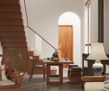 New Chinese Style A Living Room-ID:762569901