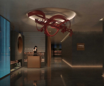 Modern Office Reception Desk-ID:598531962