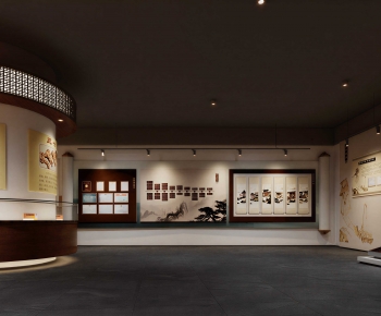 Modern Exhibition Hall-ID:633339885
