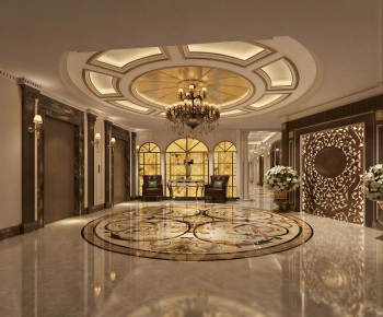 European Style Office Elevator Hall-ID:413486966