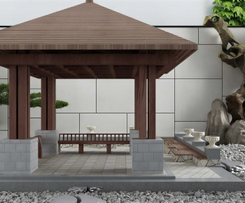 New Chinese Style Courtyard/landscape-ID:145100129