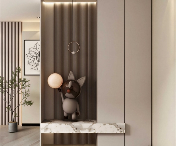 Modern Entrance Cabinet-ID:514305116