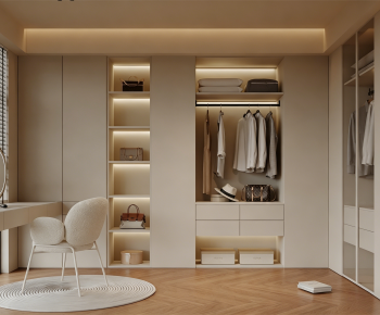 Modern Clothes Storage Area-ID:712994101