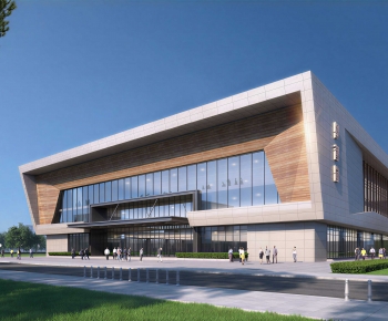 Modern Industrial Building-ID:713570192