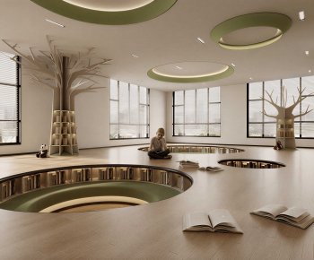 Modern Children's Reading Room-ID:703620915