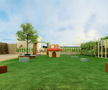 Modern Park Landscape-ID:767519005