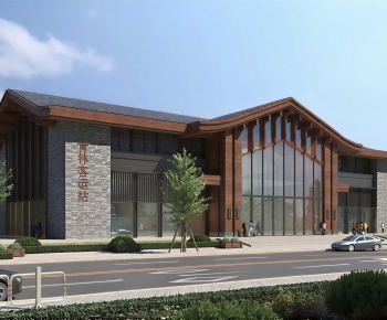 Modern Appearance Of Commercial Building-ID:120074032