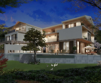 Modern Villa Appearance-ID:621399991
