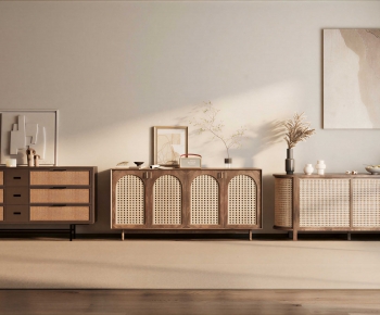 Wabi-sabi Style Side Cabinet-ID:143129811