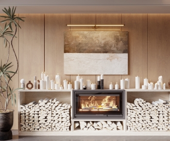 Modern Electronic Fireplace-ID:981092934