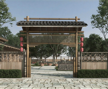 New Chinese Style Door-ID:386365899