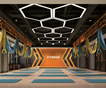 Industrial Style Dance Classroom-ID:730752945
