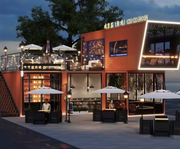 Modern Appearance Of Commercial Building-ID:499355085