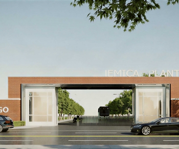 Modern Facade Element-ID:464993952