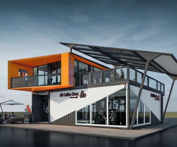 Modern Building Appearance-ID:182900429