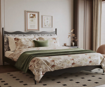 French Style Double Bed-ID:163867006