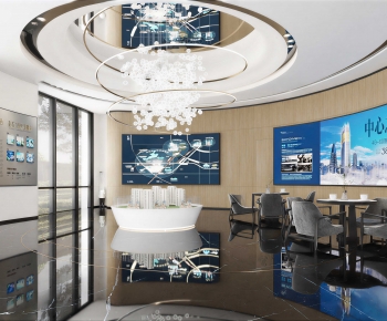 Modern Real Estate Sales Office-ID:348839843